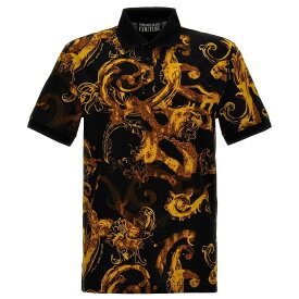 VERSACE JEANS COUTURE ヴェルサーチ ジーンズ クチュール マルチカラー Multicolor 'Barocco' polo shirt トップス メンズ 春夏2024 76GAG6S0JS286G89 【関税・送料無料】【ラッピング無料】 ju