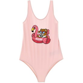 MOSCHINO モスキーノ ピンク Pink One-piece swimsuit with logo print スイムウェア ガールズ 春夏2024 HLL00BLKA00SUGARROSE 【関税・送料無料】【ラッピング無料】 ju