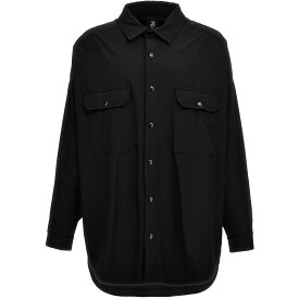 THOM KROM トム クロム ブラック Black Tech fabric shirt シャツ メンズ 春夏2024 MSJ634BLACK 【関税・送料無料】【ラッピング無料】 ju