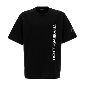 【本日5の付く日ポイント4倍!!】 DOLCE&GABBANA ドルチェ&ガッバーナ ブラック Black Logo T-shirt Tシャツ メンズ 春夏2024 G8PN9TG7M1DN0000 【関税・送料無料】【ラッピング無料】 ju