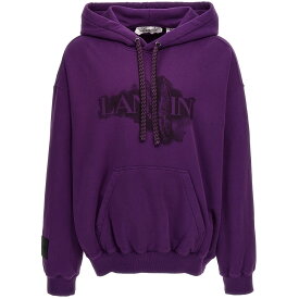 【5のつく日は全商品ポイント4倍】 LANVIN ランバン パープル Purple Logo print hoodie トレーナー メンズ 春夏2024 RUHO0005J124P24750 【関税・送料無料】【ラッピング無料】 ju