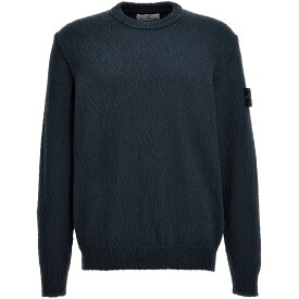 STONE ISLAND ストーン アイランド ブルー Blue Logo badge sweater ニットウェア メンズ 春夏2024 8015562B1V0024 【関税・送料無料】【ラッピング無料】 ju