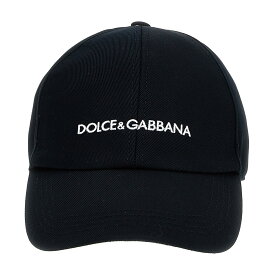 【本日5の付く日ポイント4倍!!】 DOLCE&GABBANA ドルチェ&ガッバーナ ブルー Blue Logo embroidery cap 帽子 メンズ 春夏2024 GH886ZGH207B0665 【関税・送料無料】【ラッピング無料】 ju