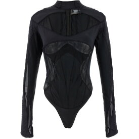 【本日0の付く日ポイント4倍!!】 MUGLER ミュグレー ブラック Black 'multi-layer lingerie' bodysuit アンダーウェア レディース 春夏2024 24P1BO0231842B99N1 【関税・送料無料】【ラッピング無料】 ju