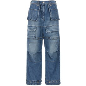 MSGM エムエスジーエム ブルー Blue Cargo jeans デニム レディース 春夏2024 3641MDP233L24729289 【関税・送料無料】【ラッピング無料】 ju