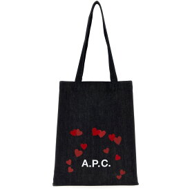 A.P.C アー ペー セー ブルー Blue Valentine's Day capsule Lou shopping bag トートバッグ レディース 春夏2024 COCSXM61914IAI 【関税・送料無料】【ラッピング無料】 ju