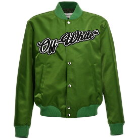 OFF WHITE オフホワイト グリーン Green 'Willow' bomber jacket ジャケット メンズ 春夏2024 OMEH053S24FAB00157105710 【関税・送料無料】【ラッピング無料】 ju