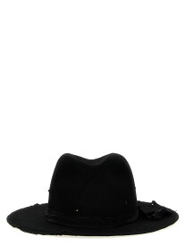 【本日5の付く日ポイント4倍!!】 YOHJI YAMAMOTO ヨウジ ヤマモト ブラック Black 'Damage Soft' hat 帽子 メンズ 春夏2024 HSH02160BLACK2 【関税・送料無料】【ラッピング無料】 ju