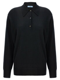 【本日5の付く日ポイント4倍!!】 PRADA プラダ ブラック Black Cashmere polo shirt トップス レディース 春夏2024 P24F2EOOO14XDF0002 【関税・送料無料】【ラッピング無料】 ju