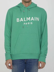 BALMAIN バルマン グリーン GREEN トレーナー メンズ 春夏2023 AH1JR002BB65 【関税・送料無料】【ラッピング無料】 le