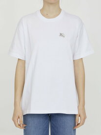 【本日5の付く日ポイント4倍!!】 BURBERRY バーバリー ホワイト WHITE Tシャツ レディース 春夏2023 8065027 【関税・送料無料】【ラッピング無料】 le