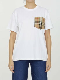 【本日5の付く日ポイント4倍!!】 BURBERRY バーバリー ホワイト WHITE Tシャツ レディース 春夏2024 8080322 【関税・送料無料】【ラッピング無料】 le