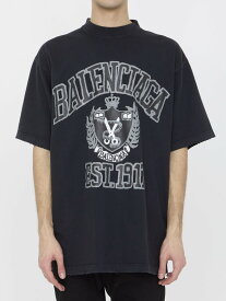 BALENCIAGA バレンシアガ ブラック BLACK Tシャツ メンズ 春夏2024 739784 【関税・送料無料】【ラッピング無料】 le