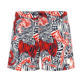 MONCLER モンクレール ホワイト White Printed swim shorts ファッション小物 メンズ 春夏2024 2C00001-596MWF74 【関税・送料無料】【ラッピング無料】 vi