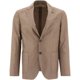 LARDINI ラルディーニ ベージュ Beige Single-breasted blazer with pocket ジャケット メンズ 春夏2024 EP6013AVEPAD60512280 【関税・送料無料】【ラッピング無料】 vi