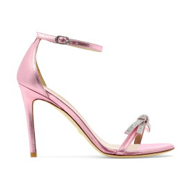 STUART WEITZMAN スチュアート ワイツマン ピンク Pink "Nudist" sandals サンダル レディース 秋冬2023 NUDIST SW BOW 100 SANDALCOTTON CANDY 【関税・送料無料】【ラッピング無料】 vi