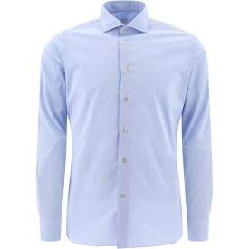 BORRIELLO ボリエッロ ブルー Light Blue "Idro" shirt シャツ メンズ 秋冬2021 1401/8 【関税・送料無料】【ラッピング無料】 vi