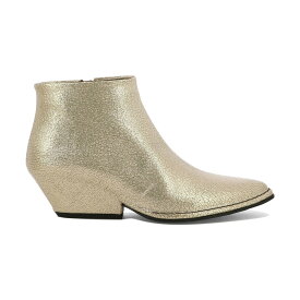 【本日5の付く日ポイント4倍!!】 DEL CARLO デルカルロ ベージュ Beige "Crio" ankle boots ブーツ レディース 秋冬2023 10609CRIO CRACK LAME CHAMPAGNE 【関税・送料無料】【ラッピング無料】 vi