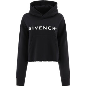 GIVENCHY ジバンシィ ブラック Black "Givenchy" cropped hoodie トップス レディース 秋冬2023 BWJ03M3YAC001 【関税・送料無料】【ラッピング無料】 vi