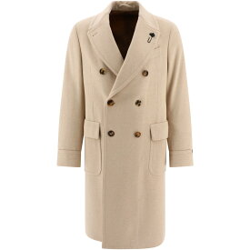 LARDINI ラルディーニ ベージュ Beige Double-breasted coat コート メンズ 秋冬2023 IT23191ITC61636210BE 【関税・送料無料】【ラッピング無料】 vi