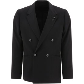 LARDINI ラルディーニ ブラック Black Wool double-breasted coat ジャケット メンズ 秋冬2023 IT6740EITSK61547999 【関税・送料無料】【ラッピング無料】 vi