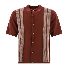 KAPITAL キャピタル レッド Bordeaux "Tennessee Aloha" polo shirt トップス メンズ 秋冬2023 K2304KN153ENJ 【関税・送料無料】【ラッピング無料】 vi