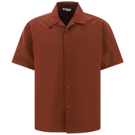 JIL SANDER ジル サンダー ブラウン Brown Poplin shirt シャツ メンズ 春夏2024 J22DL0112J45002206 【関税・送料無料】【ラッピング無料】 vi