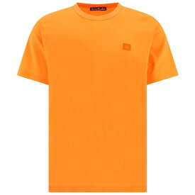 【土日限定クーポン配布中！】 ACNE STUDIOS アクネ ストゥディオズ オレンジ Orange "Face" t-shirt Tシャツ メンズ 春夏2024 CL0205AC1 【関税・送料無料】【ラッピング無料】 vi