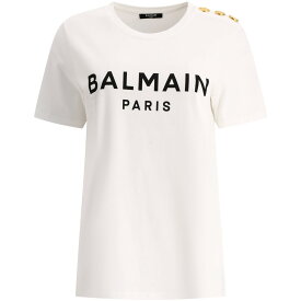 【毎月1日はエントリーでポイント3倍！】 BALMAIN バルマン ホワイト White "3 Buttons" t-shirt Tシャツ レディース 秋冬2023 BF1EF005BB02GAB 【関税・送料無料】【ラッピング無料】 vi