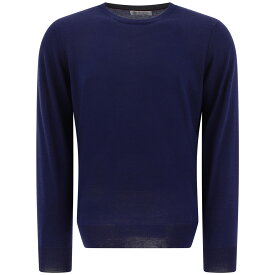 BRUNELLO CUCINELLI ブルネロ クチネリ ブルー Blue Lightweight cashmere and silk crew-neck sweater ニットウェア メンズ 春夏2024 M2300100CL598 【関税・送料無料】【ラッピング無料】 vi