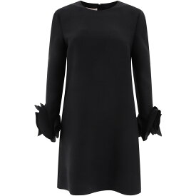 【本日0の付く日ポイント4倍!!】 VALENTINO バレンチノ ブラック Black Crepe Couture short dress ドレス レディース 春夏2024 4B3VA6D61CF0NO 【関税・送料無料】【ラッピング無料】 vi