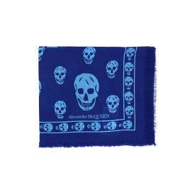 ALEXANDER MCQUEEN アレキサンダー マックイーン ブルー Blue "Skull" scarf ファッション小物 レディース 春夏2024 5577173222Q4246 【関税・送料無料】【ラッピング無料】 vi