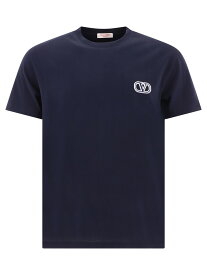 【本日5の付く日ポイント4倍!!】 VALENTINO バレンチノ ブルー Blue T-shirt with VLogo Signature patch Tシャツ メンズ 春夏2024 4V3MG10V9LJ598 【関税・送料無料】【ラッピング無料】 vi