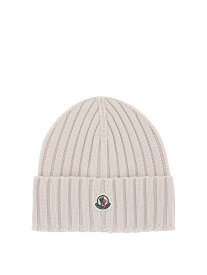 MONCLER モンクレール ピンク Pink Ribbed beanie with patch 帽子 レディース 春夏2024 3B00008-A9327529 【関税・送料無料】【ラッピング無料】 vi