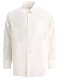 SACAI サカイ ホワイト White Poplin shirt シャツ メンズ 春夏2024 24-03326M151 【関税・送料無料】【ラッピング無料】 vi