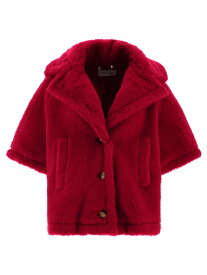 【本日5の付く日ポイント4倍!!】 MAX MARA マックス マーラ レッド Red Teddy fabric short cloak コート レディース 春夏2024 2414731141600ALEGGIO012 【関税・送料無料】【ラッピング無料】 vi