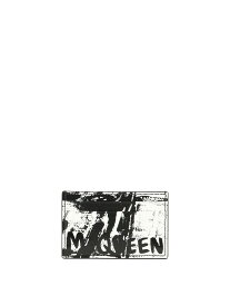 ALEXANDER MCQUEEN アレキサンダー マックイーン ブラック Black "McQueen Graffiti" card holder 財布 メンズ 春夏2024 7362301AAR61070 【関税・送料無料】【ラッピング無料】 vi