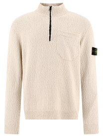 STONE ISLAND ストーン アイランド ベージュ Beige "Compass" half zip sweater ニットウェア メンズ 春夏2024 8015563B1V0091 【関税・送料無料】【ラッピング無料】 vi