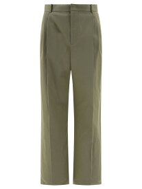 【5のつく日は全商品ポイント4倍】 LOEWE ロエベ グリーン Green Pleated trousers パンツ メンズ 春夏2024 H526Y04WEB4430 【関税・送料無料】【ラッピング無料】 vi