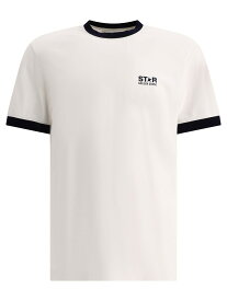 GOLDEN GOOSE ゴールデン グース デラックス ブランド ホワイト White "Knitted Rib" t-shirt Tシャツ メンズ 春夏2024 GMP01784P00148911782 【関税・送料無料】【ラッピング無料】 vi