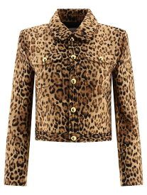 CELINE セリーヌ ブラウン Brown Leopard-print jacket ジャケット レディース 春夏2024 2V19T697X19LE 【関税・送料無料】【ラッピング無料】 vi