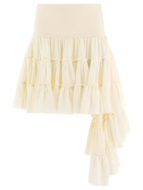 LOEWE ロエベ ホワイト White Ruffled skirt スカート レディース 春夏2024 S540Y08XAJ2120 【関税・送料無料】【ラッピング無料】 vi