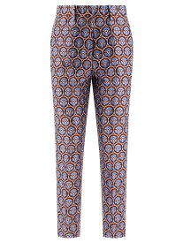 ETRO エトロ ブルー Light Blue Shiny jacquard trousers パンツ レディース 春夏2024 WREA000399TFA07S9880 【関税・送料無料】【ラッピング無料】 vi