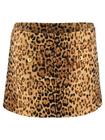 【5のつく日は全商品ポイント4倍】 CELINE セリーヌ ブラウン Brown Leopard-print skirt スカート レディース 春夏2024 2J721697X19LE 【関税・送料無料】【ラッピング無料】 vi