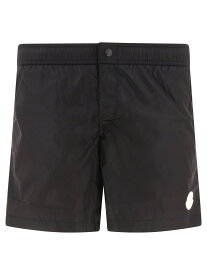 MONCLER モンクレール ブラック Black Swim shorts with logo ファッション小物 メンズ 春夏2024 2C00019-53326998 【関税・送料無料】【ラッピング無料】 vi