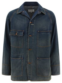 【本日0の付く日ポイント4倍!!】 MAISON MARGIELA メゾン マルジェラ ブルー Blue Japanese denim jacket ジャケット メンズ 春夏2024 S50AM0612S30876961 【関税・送料無料】【ラッピング無料】 vi