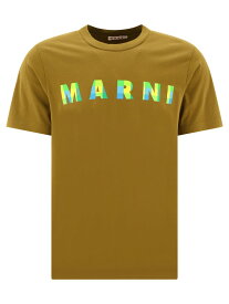 【本日0の付く日ポイント4倍!!】 MARNI マルニ グリーン Green "Gingham" t-shirt Tシャツ メンズ 春夏2024 HUMU0198PTUSCW61GOV49 【関税・送料無料】【ラッピング無料】 vi