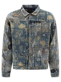 KAPITAL キャピタル ブルー Blue "Boro Spring" overshirt jacket ジャケット メンズ 春夏2024 EK-1549IDG 【関税・送料無料】【ラッピング無料】 vi