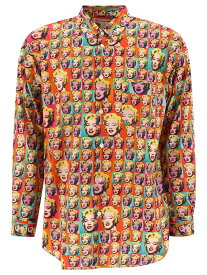 COMME DES GARCONS コム デ ギャルソン オレンジ Orange "Marilyn by Andy Warhol" printed shirt シャツ メンズ 春夏2024 FM-B005-S241 PRINT C/PRIN 【関税・送料無料】【ラッピング無料】 vi