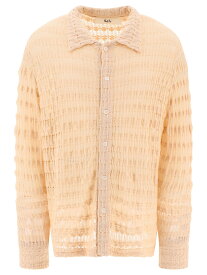 【楽天スーパーSALE!!30000円以上2000円OFFクーポン対象】 SEFR セファ ベージュ Beige "Yasu" shirt シャツ メンズ 春夏2024 SS24YASUCRECREAM KNIT 【関税・送料無料】【ラッピング無料】 vi